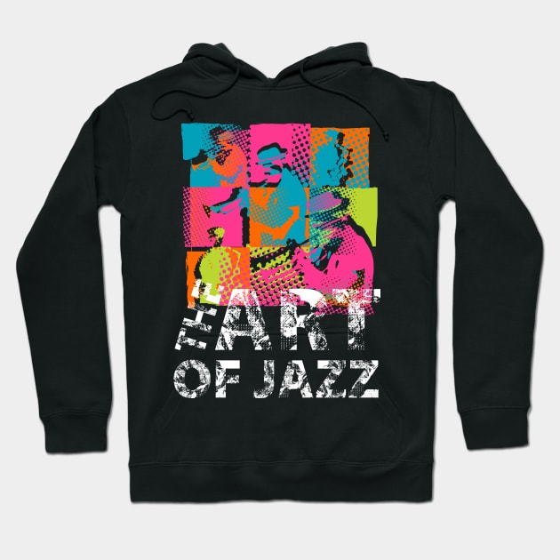 Modern Art Jazz Theme Hoodie by jazzworldquest